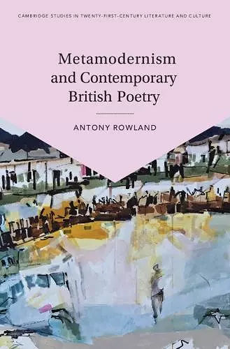 Metamodernism and Contemporary British Poetry cover