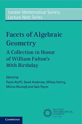 Facets of Algebraic Geometry 2 Volume Paperback Set cover