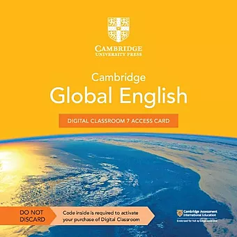 Cambridge Global English Digital Classroom 7 Access Card (1 Year Site Licence) cover