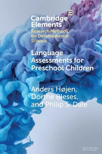 Language Assessments for Preschool Children cover