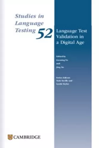 Language Test Validation in a Digital Age Paperback cover