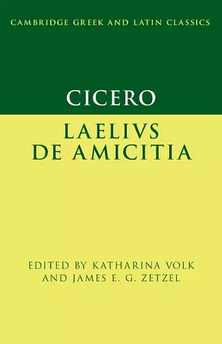 Cicero: Laelius de amicitia cover