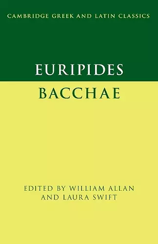 Euripides: Bacchae cover