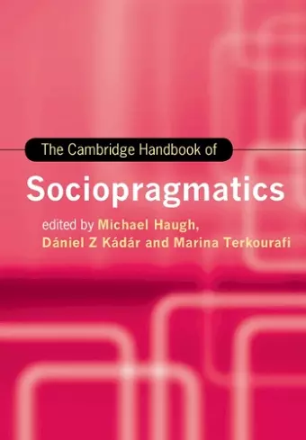 The Cambridge Handbook of Sociopragmatics cover