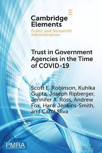 Trust in Government Agencies in the Time of COVID-19 cover