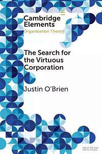 The Search for the Virtuous Corporation cover