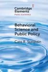 Behavioral Science and Public Policy cover
