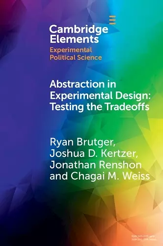 Abstraction in Experimental Design cover