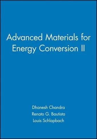 Advanced Materials for Energy Conversion II cover