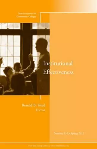 Institutional Effectiveness cover