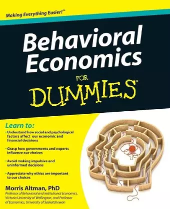 Behavioral Economics For Dummies cover