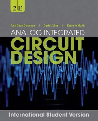 Analog Integrated Circuit Design, International Student Version cover