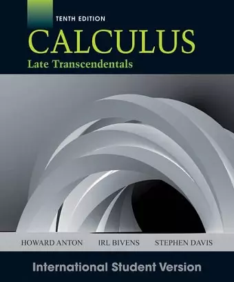 Calculus Late Transcendentals, International Student Version cover