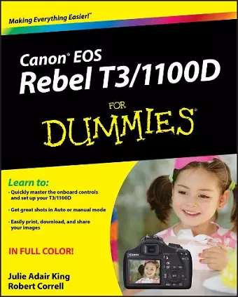 Canon EOS Rebel T3/1100D For Dummies cover