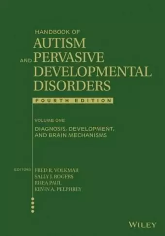 Handbook of Autism and Pervasive Developmental Disorders, Volume 1 cover