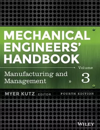 Mechanical Engineers' Handbook, Volume 3 cover