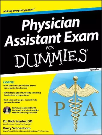 Physician Assistant Exam For Dummies, with CD cover