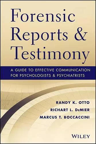 Forensic Reports and Testimony cover