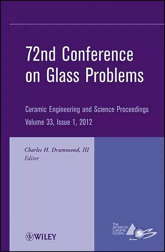 72nd Conference on Glass Problems cover