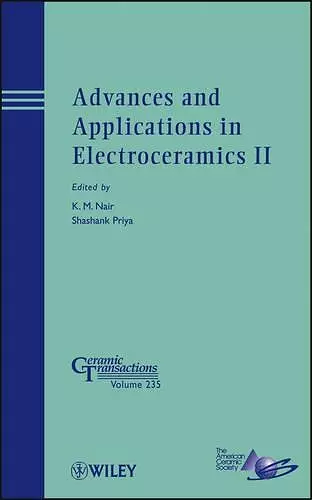 Advances and Applications in Electroceramics II cover