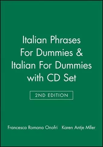 Italian Phrases For Dummies & Italian For Dummies, 2nd Edition with CD Set cover