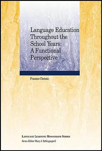 Language Education Throughout the School Years cover