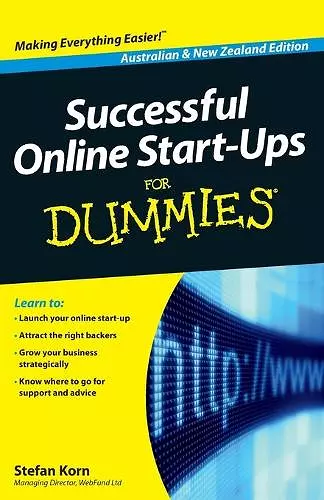 Successful Online Start-Ups For Dummies cover