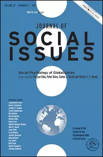 Social Psychology of Globalization cover