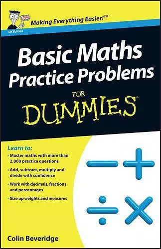 Basic Maths Practice Problems For Dummies cover