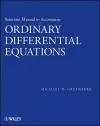 Solutions Manual to accompany Ordinary Differential Equations cover