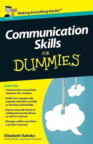 Communication Skills For Dummies, UK Edition cover