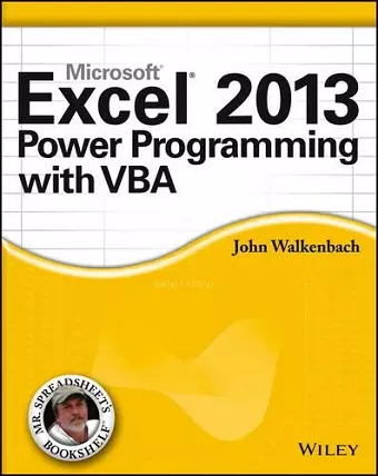 Excel 2013 Power Programming with VBA cover