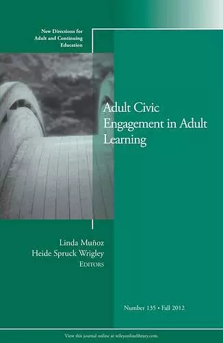 Adult Civic Engagement in Adult Learning cover