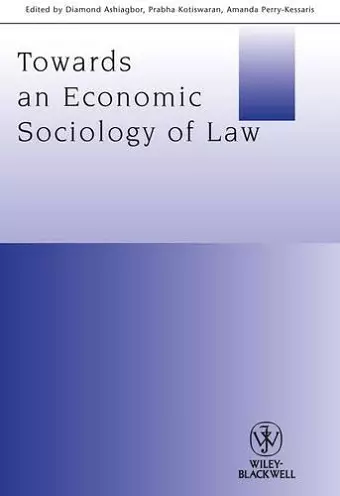 Towards an Economic Sociology of Law cover