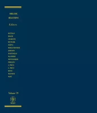 Organic Reactions, Volume 79 cover