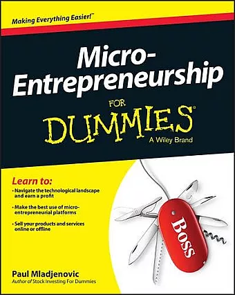 Micro-Entrepreneurship For Dummies cover