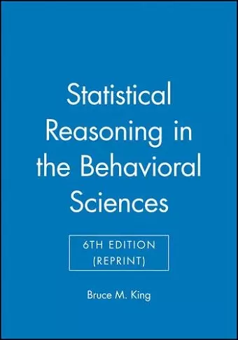 Statistical Reasoning in the Behavioral Sciences cover