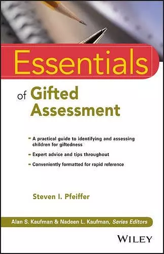 Essentials of Gifted Assessment cover