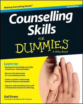 Counselling Skills For Dummies cover