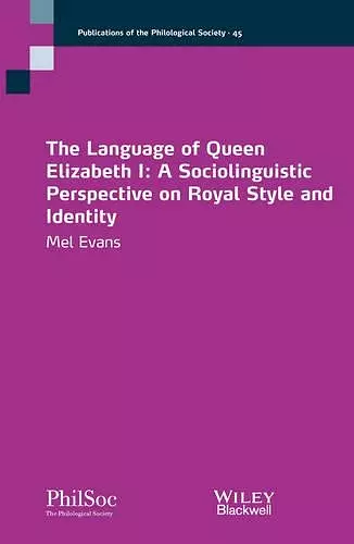 The Language of Queen Elizabeth I cover