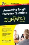 Answering Tough Interview Questions For Dummies - UK cover