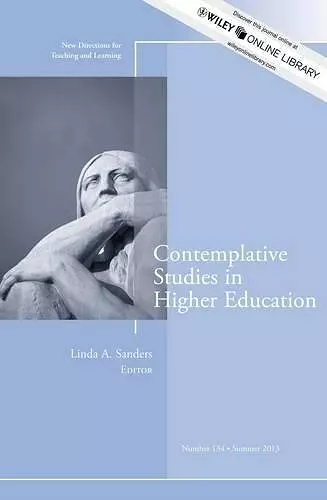 Contemplative Studies in Higher Education cover