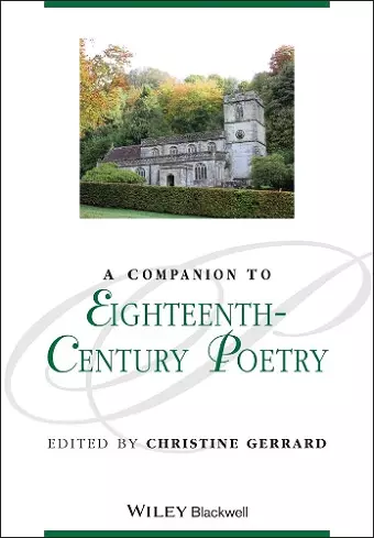 A Companion to Eighteenth-Century Poetry cover