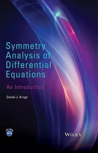 Symmetry Analysis of Differential Equations cover