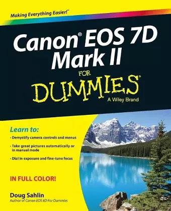 Canon EOS 7D Mark II For Dummies cover