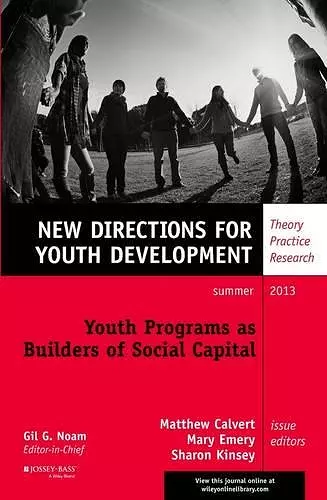 Youth Programs as Builders of Social Capital cover