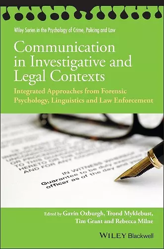 Communication in Investigative and Legal Contexts cover