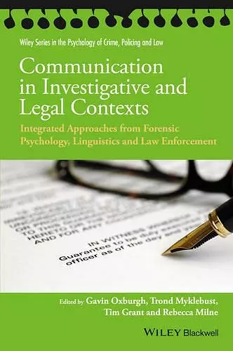 Communication in Investigative and Legal Contexts cover