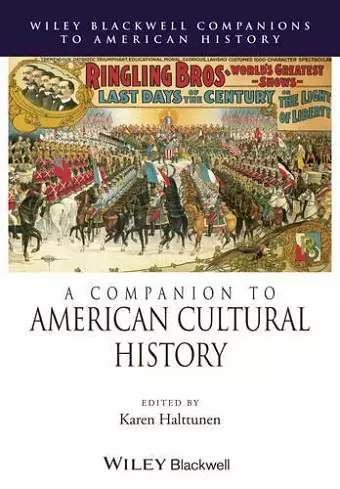 A Companion to American Cultural History cover