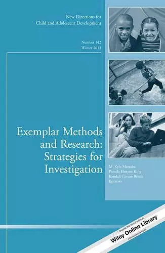 Exemplar Methods and Research: Strategies for Investigation cover